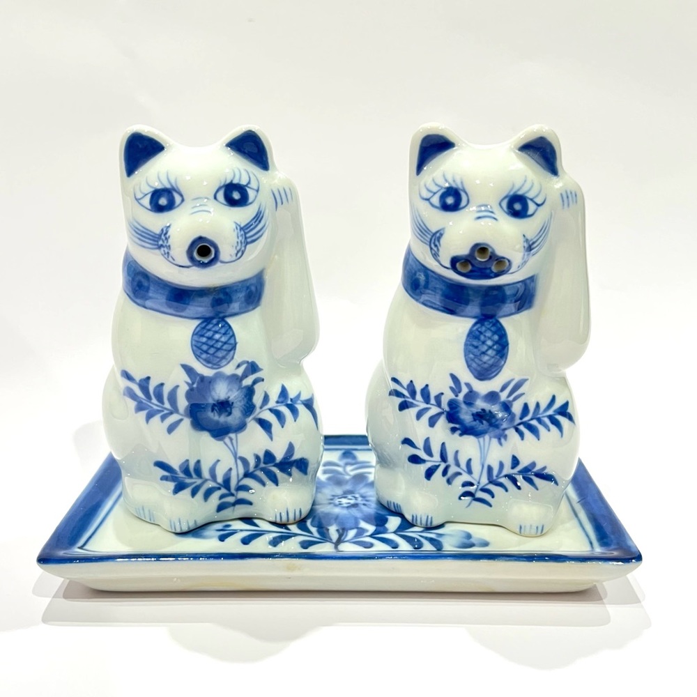 Lucky Cat Salt and Pepper Shakers